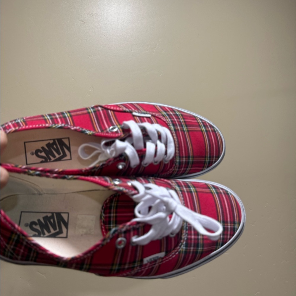 Vans plaid shoes